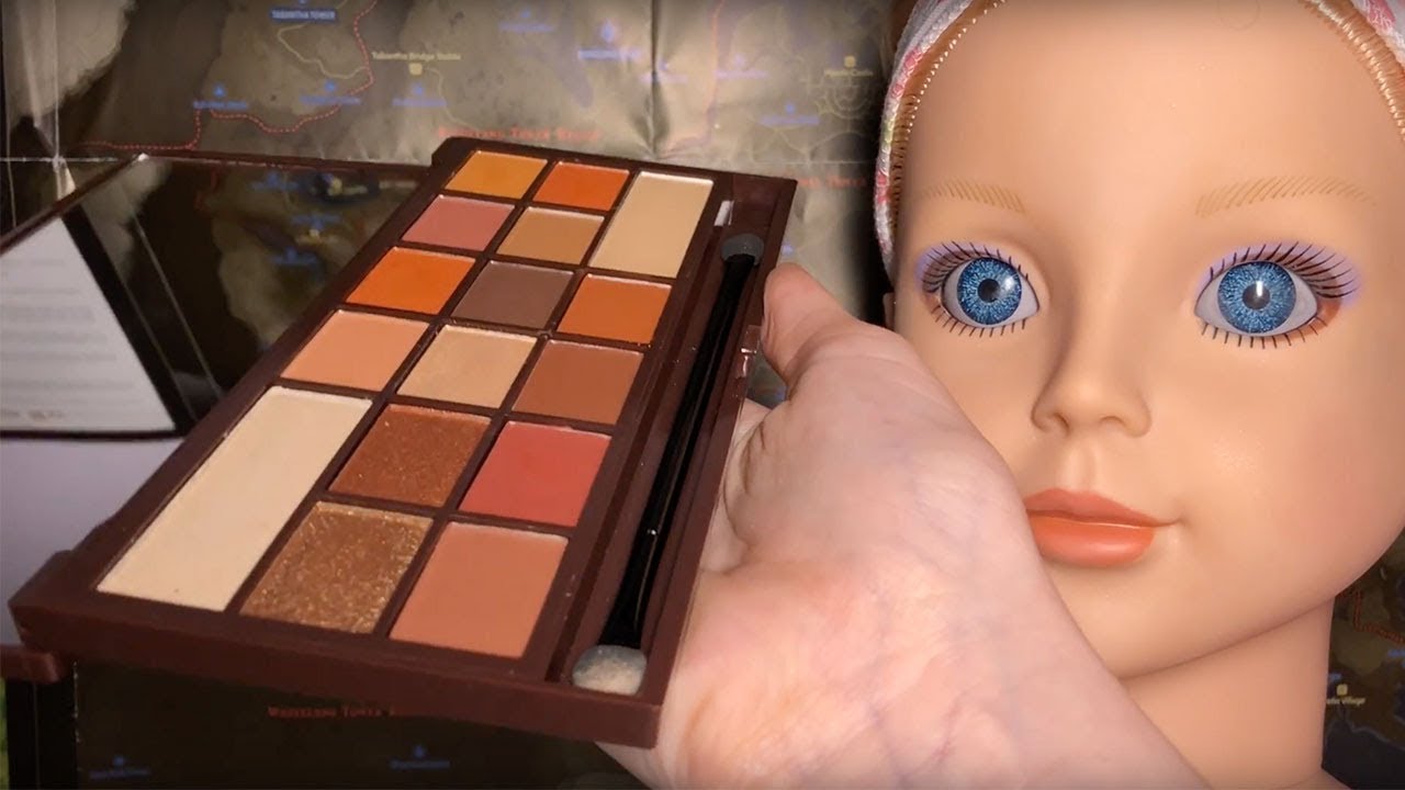 ASMR Makeup Application on Doll Head (Whispered)