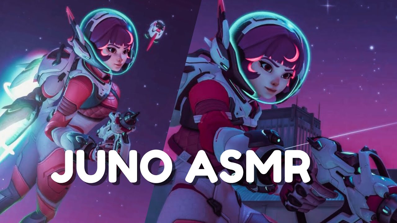 🪐༘⋆ASMR OVERWATCH JUNO GAMEPLAY ‧₊˚ ☁️⋅♡ first asmr vid જ⁀➴ keyboard sounds and whispering ✧₊⁺