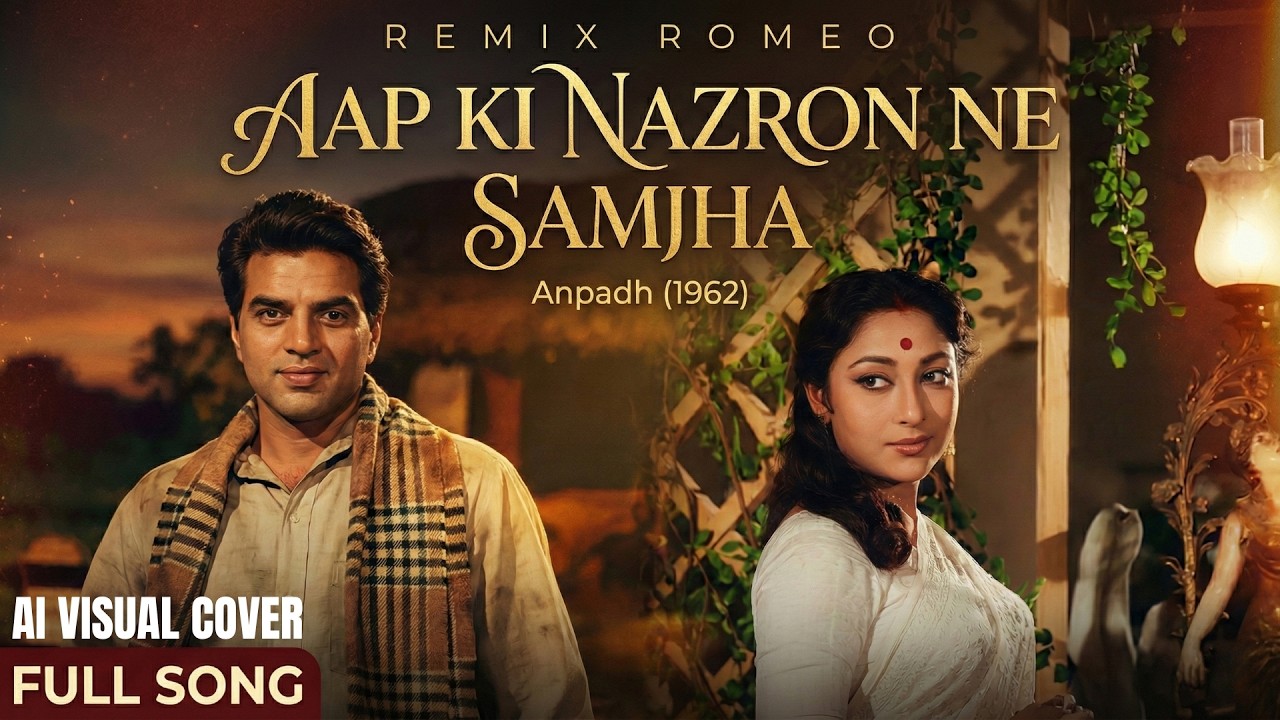 Aap Ki Nazron Ne Samjha - Remix Romeo - Lofi Chill Mix - Anpadh (1962) - AI Visual Cover Song
