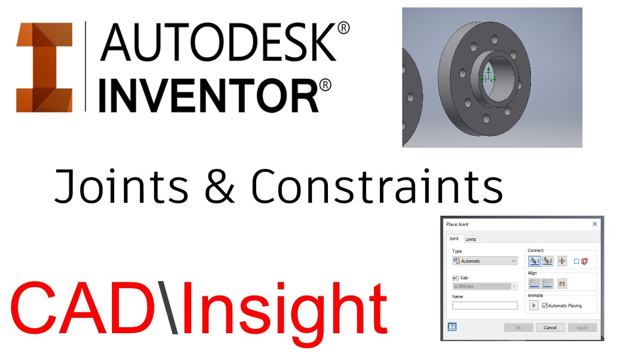 Autodesk Inventor - Joint and Constraints Intro