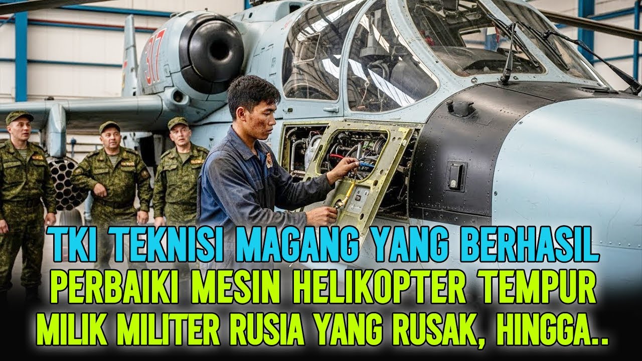 KISAH NYATA‼️TKI MAGANG BERHASIL PERBAIKI HELIKOPTER TEMPUR RUSIA