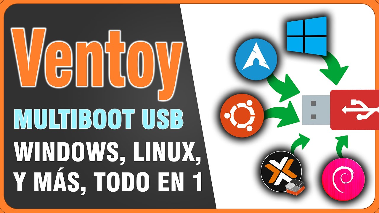 🖥️ VENTOY - TODO en un solo USB.  Multiboot con soporte BIOS Legacy y UEFI ! Windows, Linux, ETC