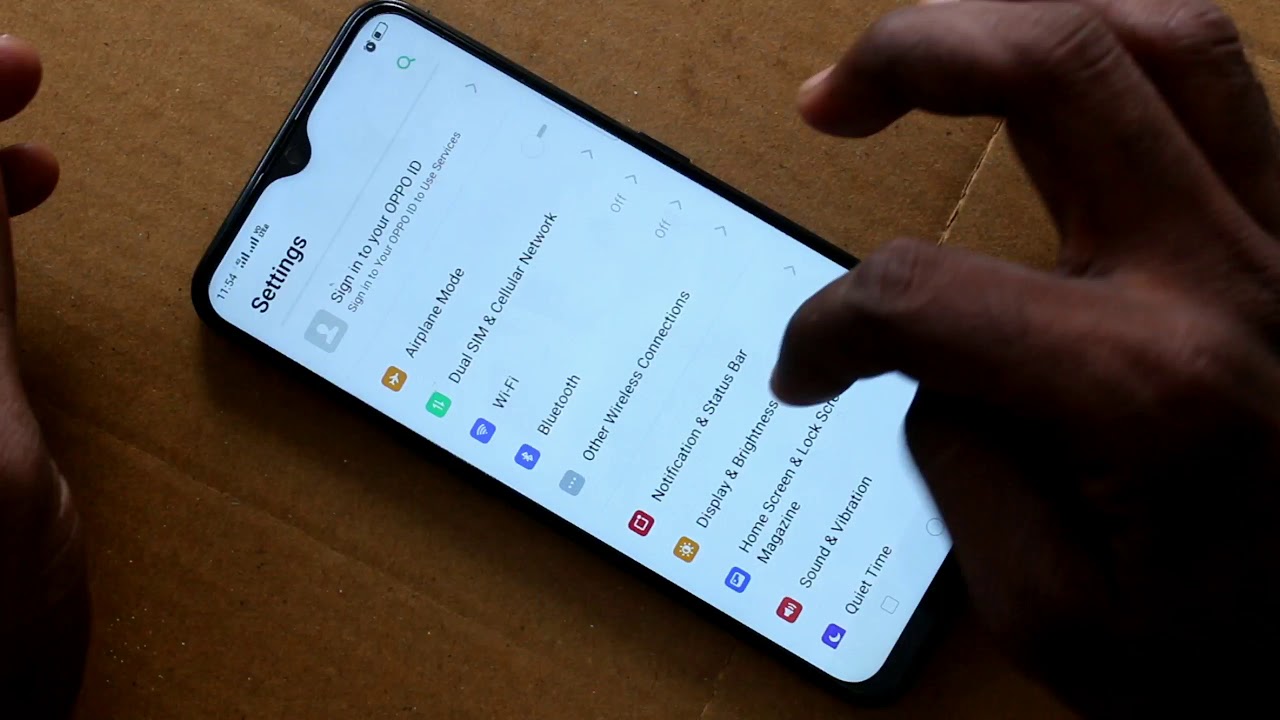 Как установить графический ключ блокировки экрана на Oppo A9