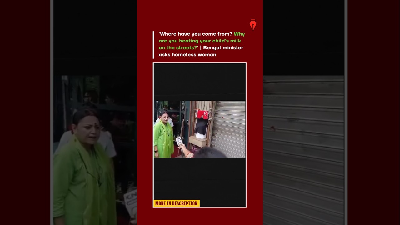 Bengal Minister Agnimitra Paul asks street dweller to clear the footpath #agnimitrapaul #kolkata