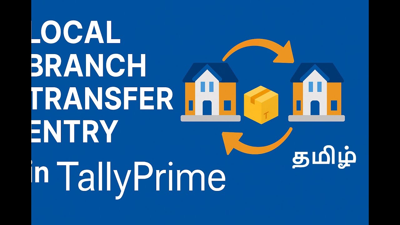Local Branch Transfer Journal in TallyPrime | Branch Transfer Entry in TallyPrime