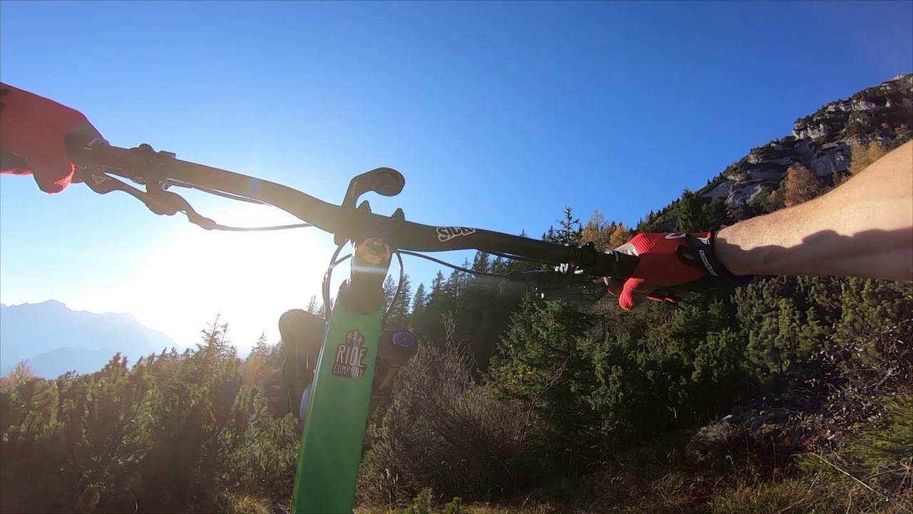 MTB Tour auf einen slowenischen Berggrat mit Freeride Action !!