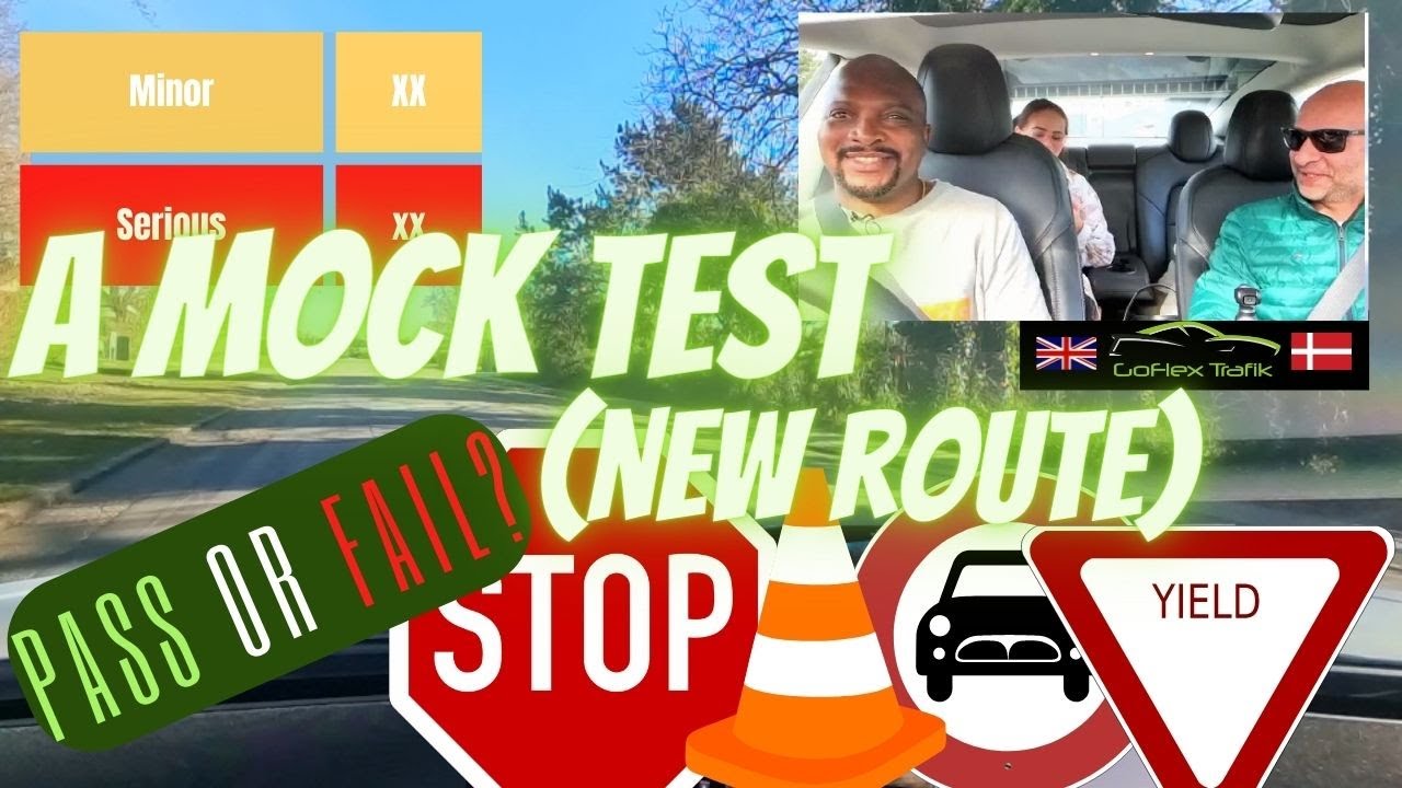 Ep. 4 - New Test Route! Evaluerende praktiskprøve - Mock Driving Test - Kastrup, Copenhagen