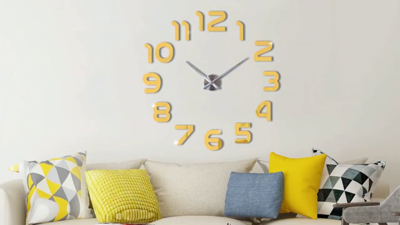 Most Popular 3D DIY Wall Clock Kit Decoration for Home Living Room Bedroom