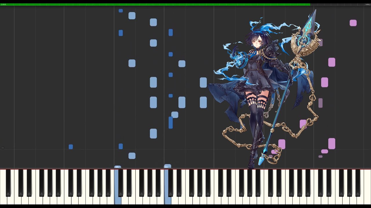 SINoALICE (Keiichi Okabe) - Premonition Of Massacre (Piano Cover) Synthesia