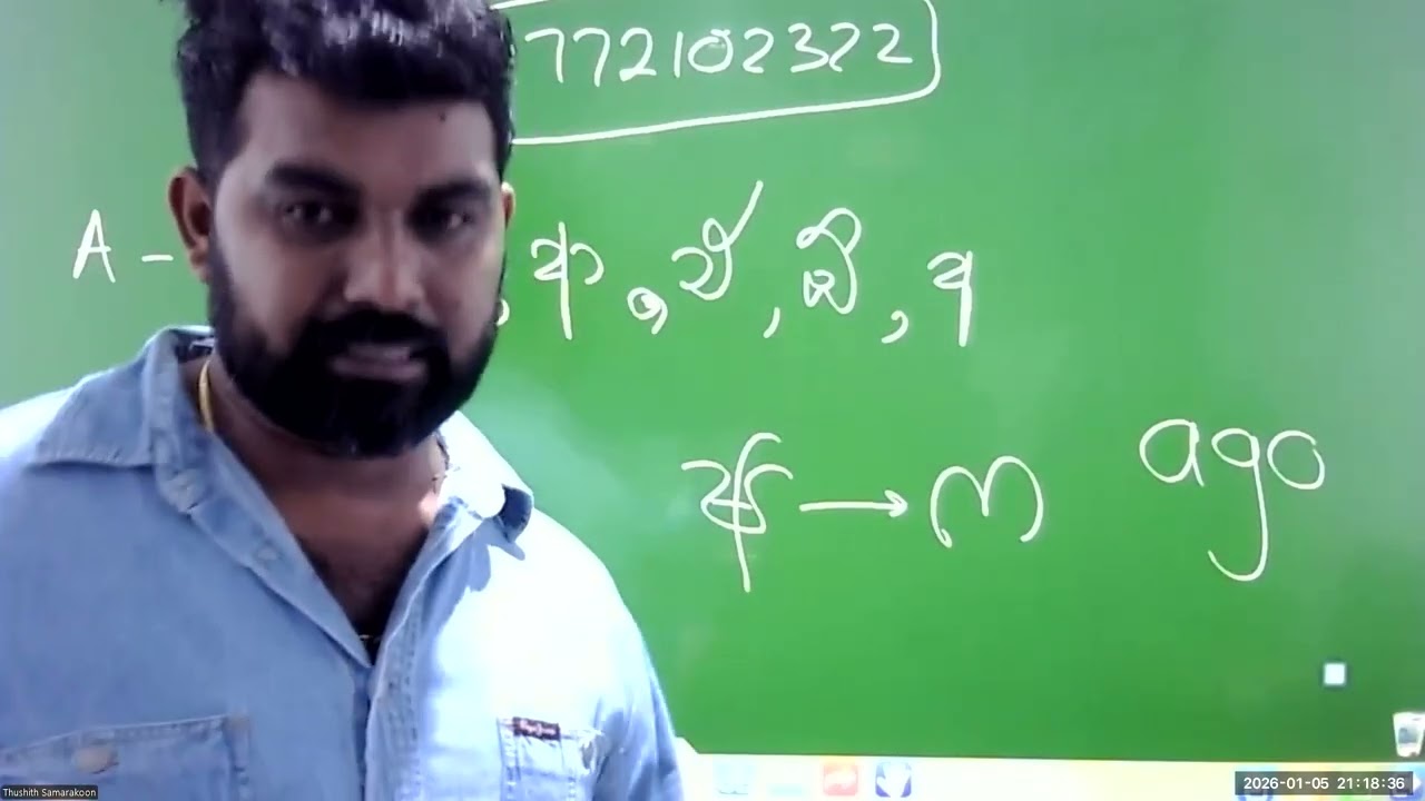 අකුරින් අකුර ඉංග්‍රීසි කියවමු - පළමු පාඩම