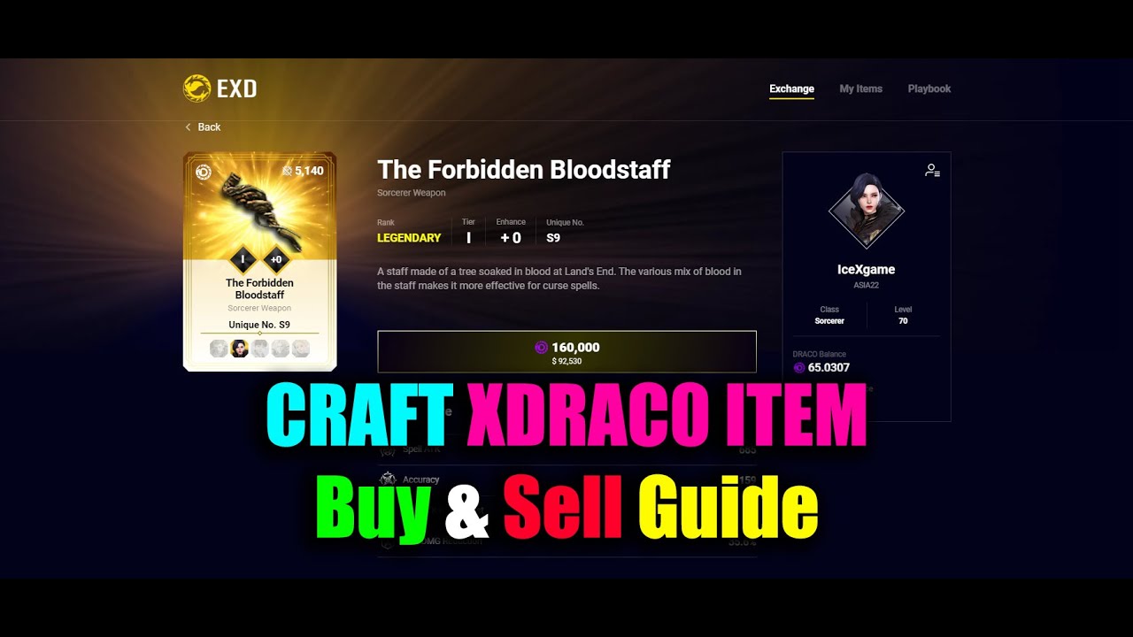 MIR4 Craft XDRAGO Item Buy & Sell Guide