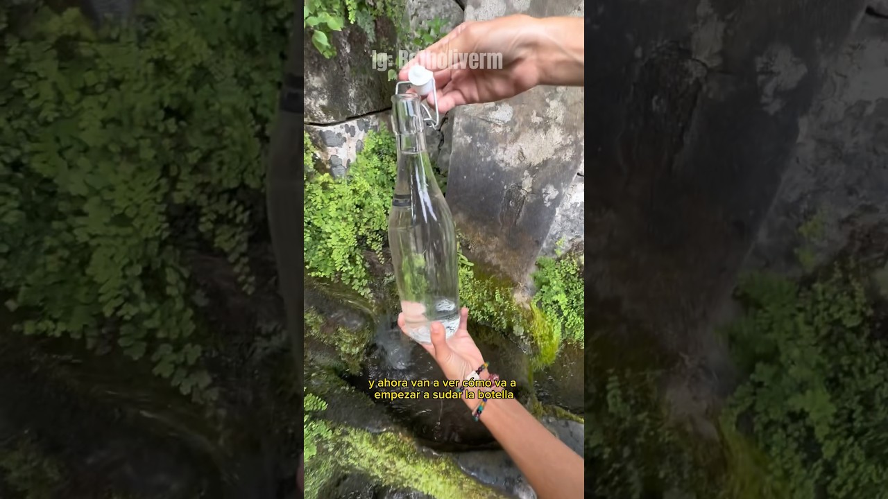Bebiendo agua de la Fuente😳#espa&ntilde;a #agua #fuente