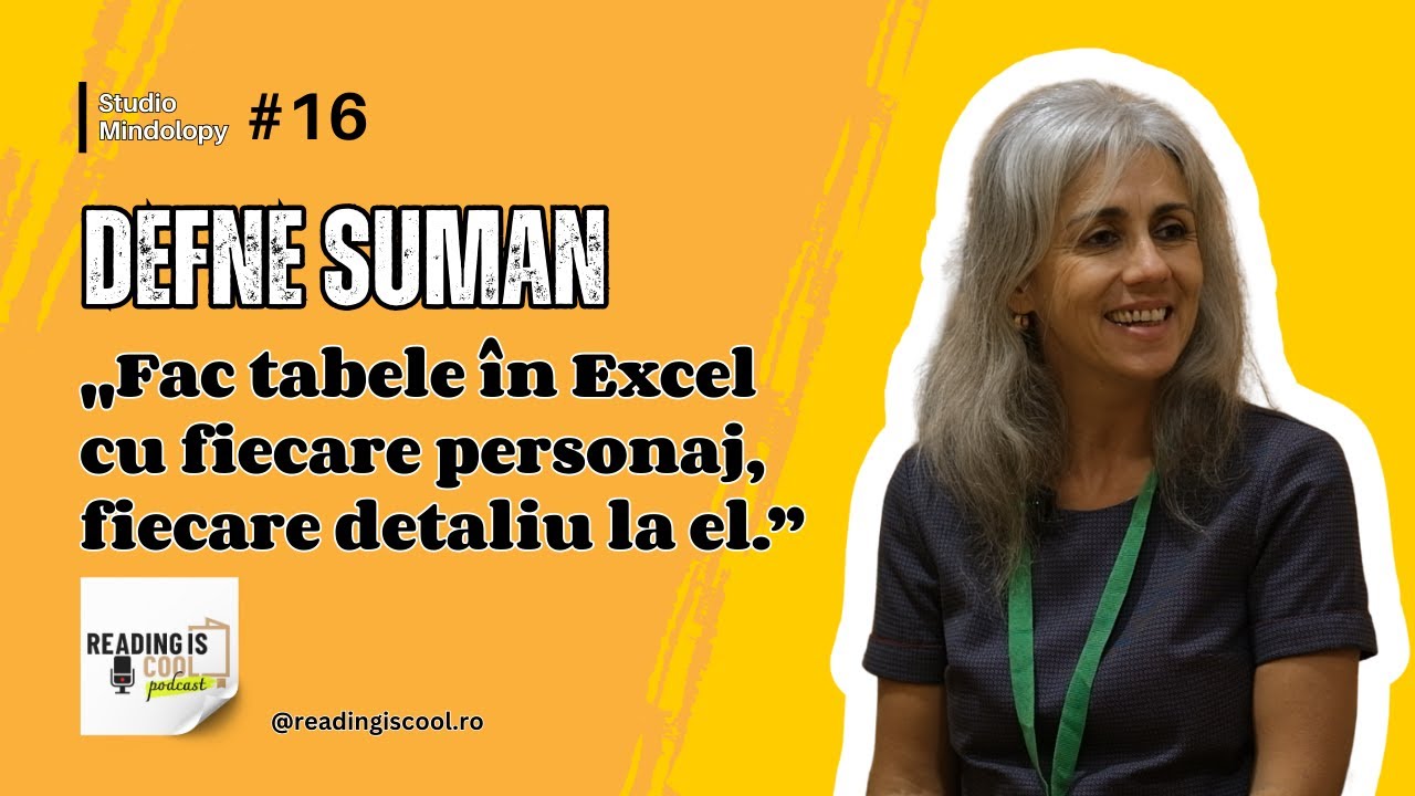 Defne Suman: „Fac tabele în Excel cu fiecare personaj, fiecare detaliu la el.”