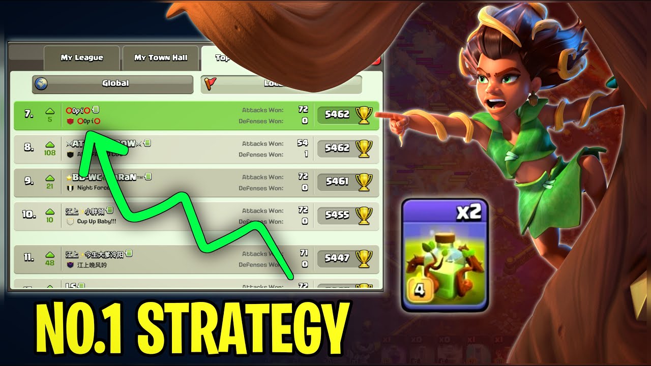This Strategy Is most Powerful In the game Right Now | Root Rider x2Og spell Dominated Rank Battle!