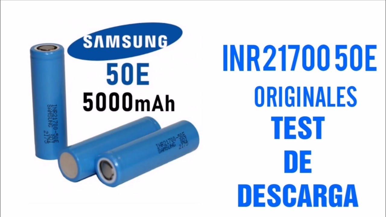 SAMSUNG INR21700 50E, Originales test de descarga a