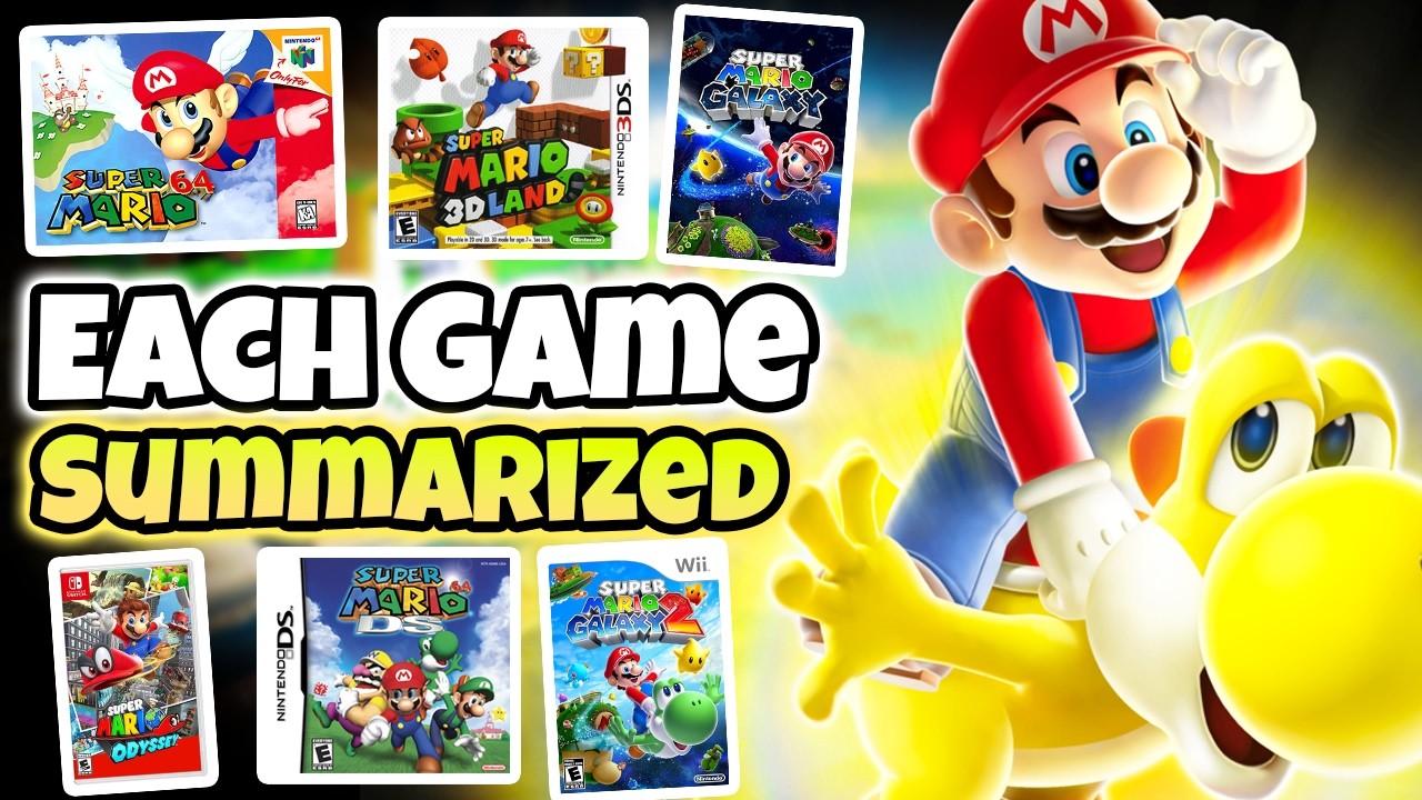 Every 3D Mario Game Summarized in 6 Minutes