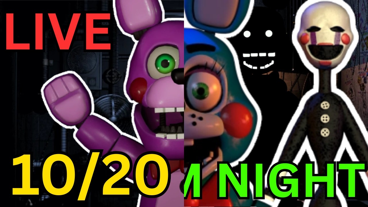 10/20 SISTER LOCATION BEAT + ALL FNAF 2 CHALLENGES