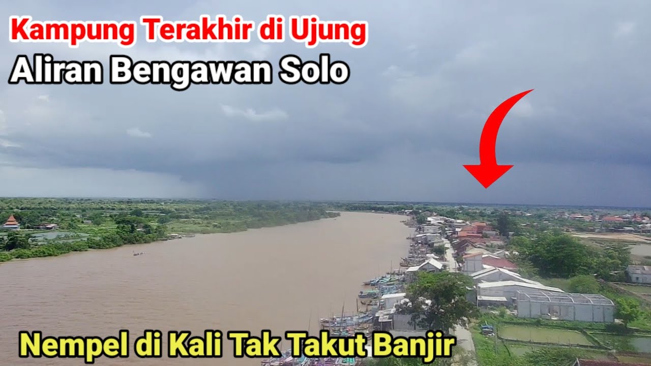 Kampung Terpencil Di Muara Bengawan Solo Gresik Jadi Langganan Banjir
