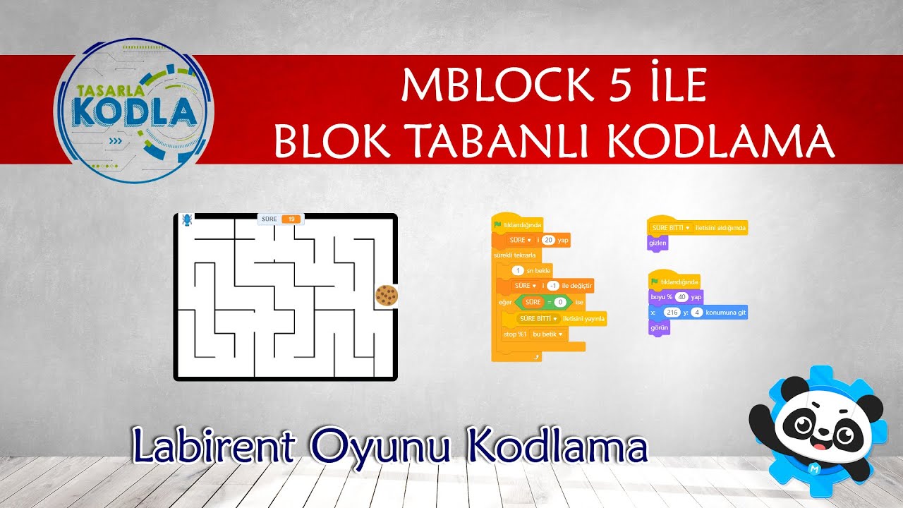 Mblock 5'te Labirent Etkinliği