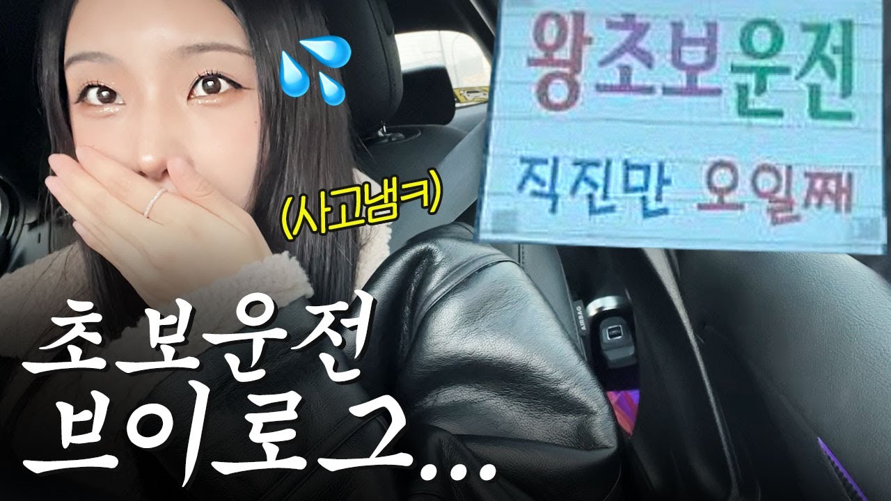 🥲운전면허 4수생이 차를 사면.. 지옥에서 온 초보운전자 브이로그🤯(사고냄ㅋ,왓츠인마이카,스키장,카페투어) | 하영필름