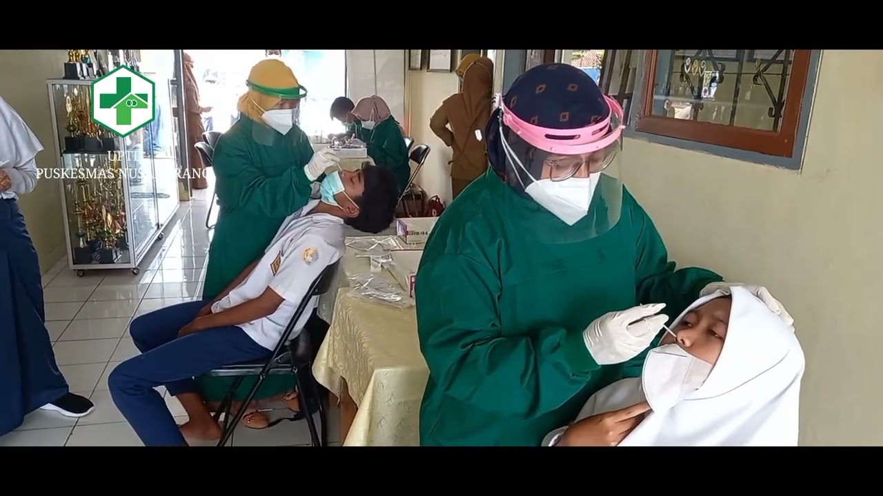 Swab Siswa-Siswi SMPN 1 Nusaherang Kec. Nusaherang Kab. Kuningan