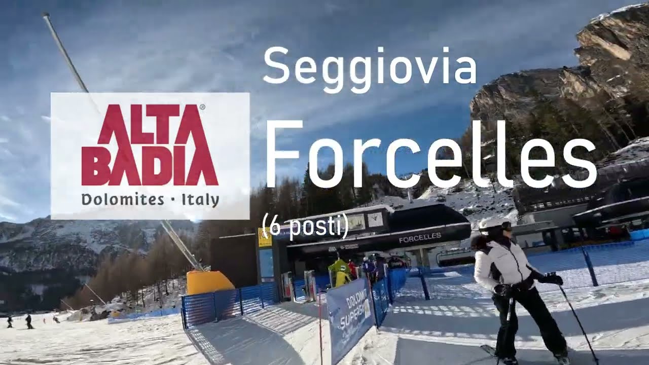 Seggiovia Forcelles a 6 posti di Colfosco #dolomitisuperski #altabadia