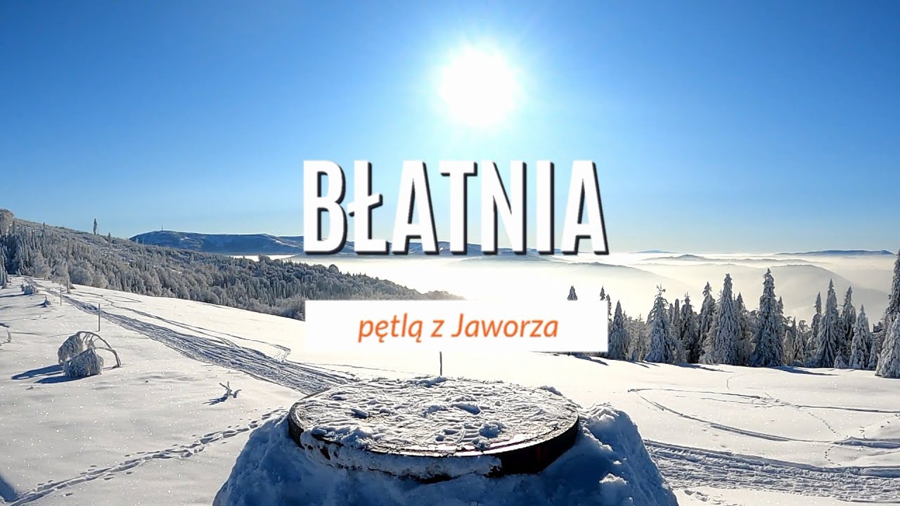 Błatnia w Beskidzie Śląskim zimą z Jaworza Nałęże