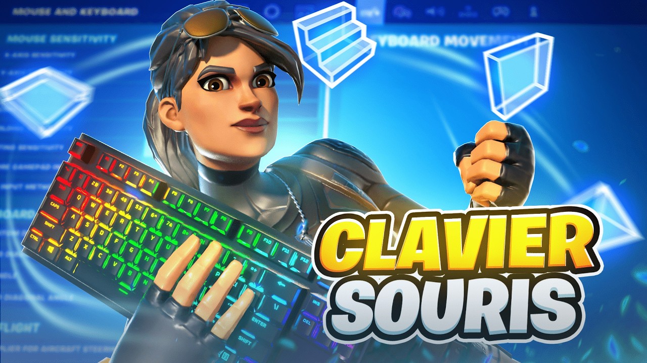 Les MEILLEURS TOUCHES et PARAMÈTRES pour DÉBUTER CLAVIER SOURIS sur Fortnite ! 🔥 (en 2025)