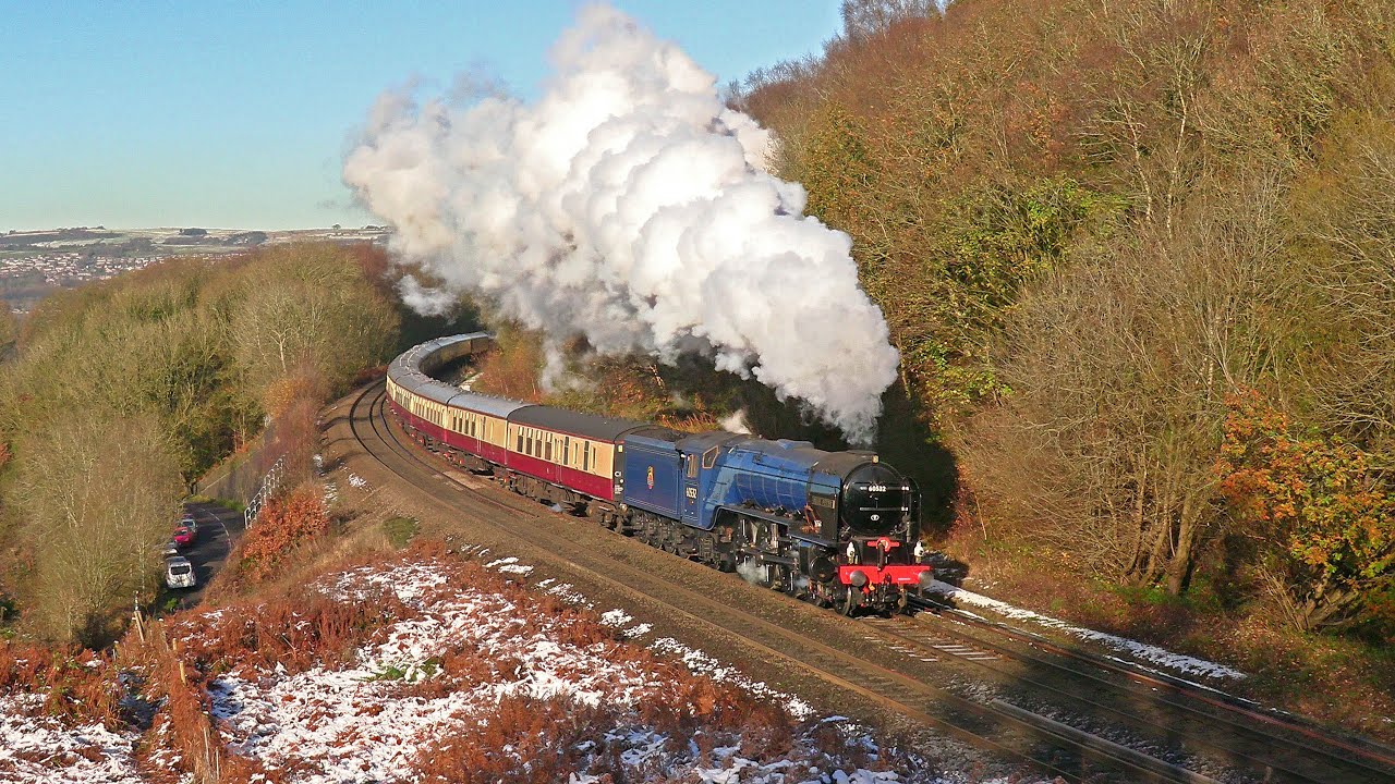 LNER A2 No.60532 'Blue Peter' returns in the snow - 20th November 2024