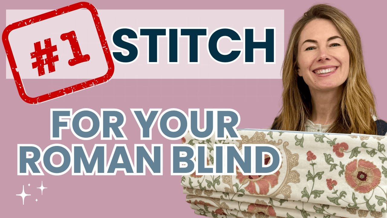 Interlocking Stitch - The Secret to No Visible Stitches on Roman Blind