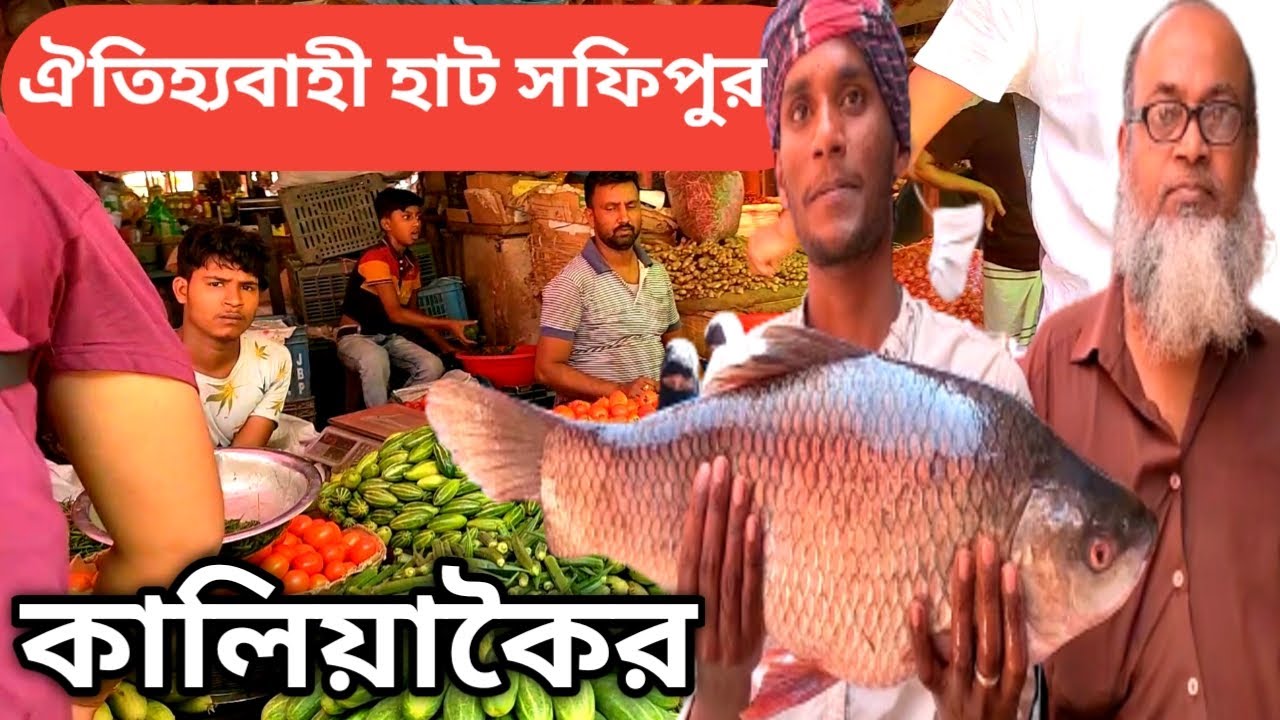 Traditional Hat Safi Pur Bazar, Kaliakair.ঐতিহ্যবাহী হাট সফি পুর বাজার, কালিয়াকৈর ।
