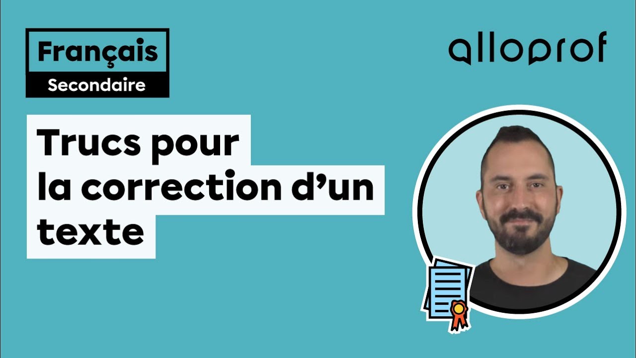Trucs pour la correction d’un texte | Français | Alloprof