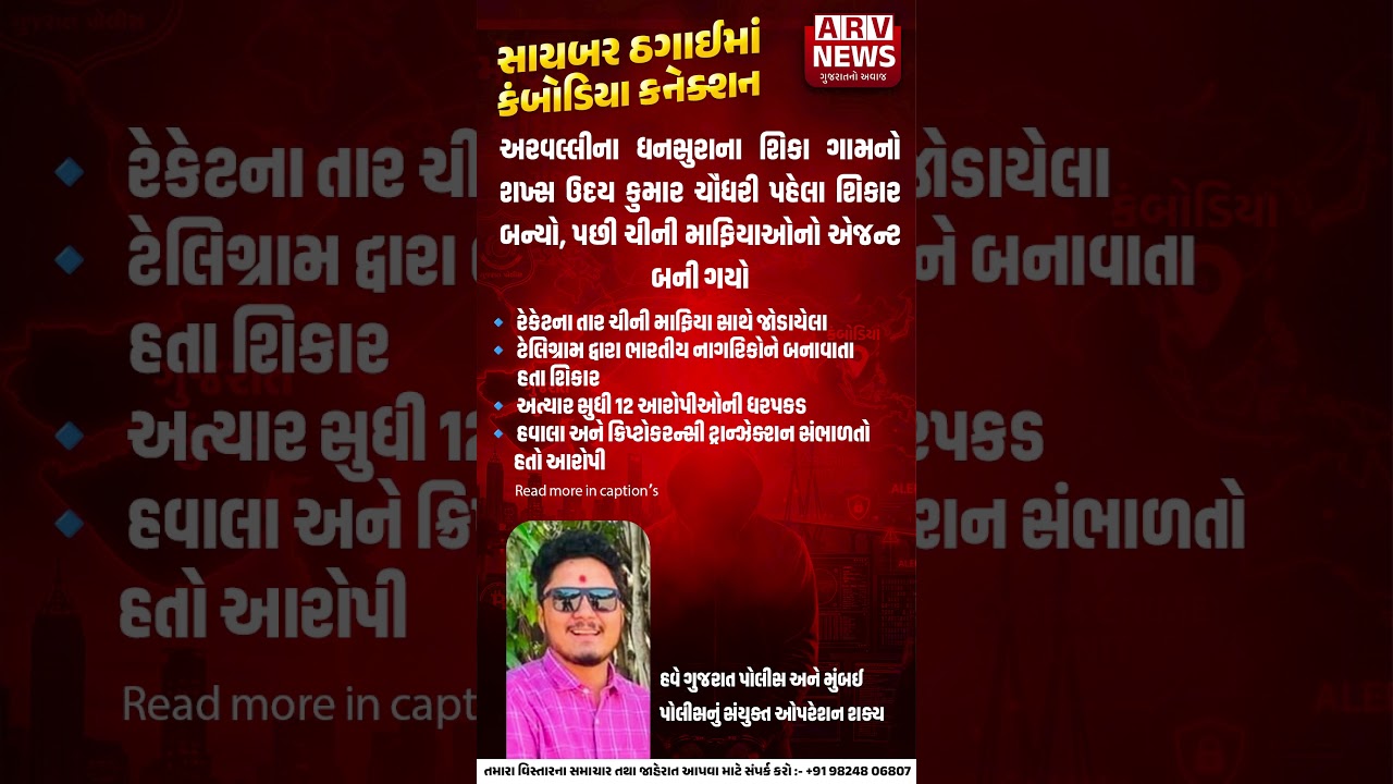 A man from Shika village in Dhansura, Aravalli first became a victim, then became an agent of the Chinese mafia