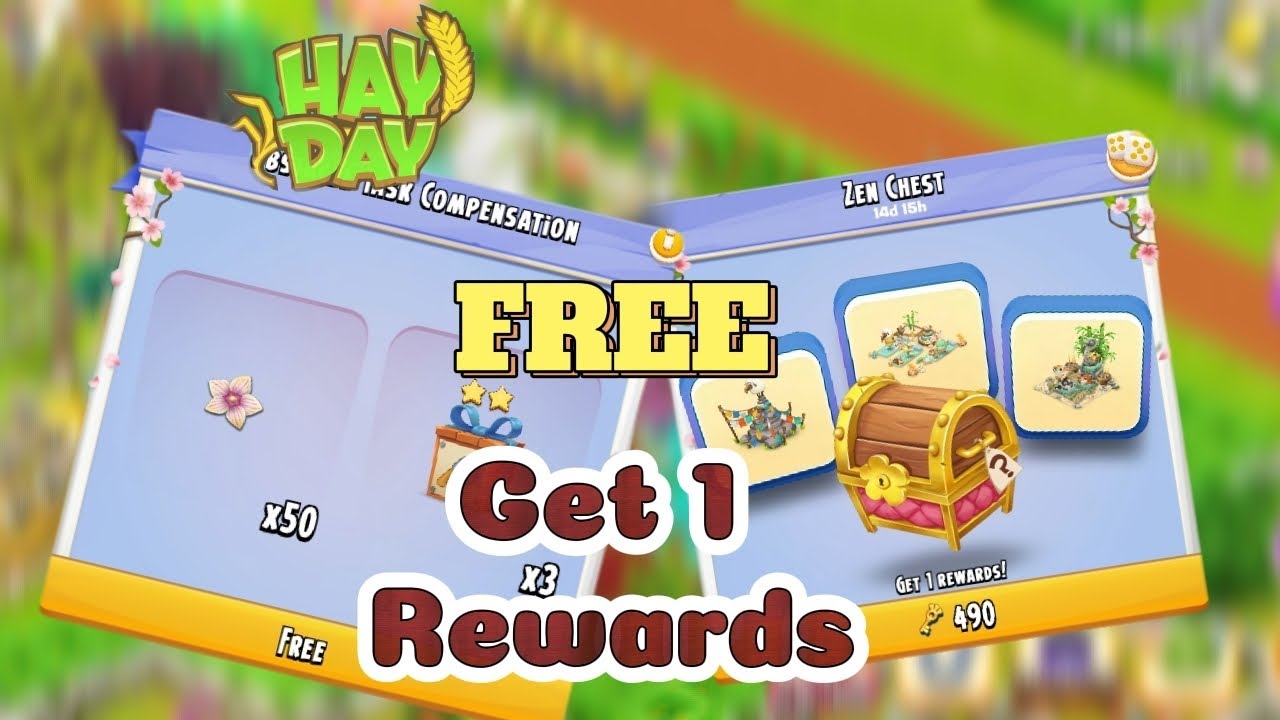 Hay Day Level 105 Gameplay | Free Obstacle Task Reward + Zen Chest #hayday #farming #gaming 