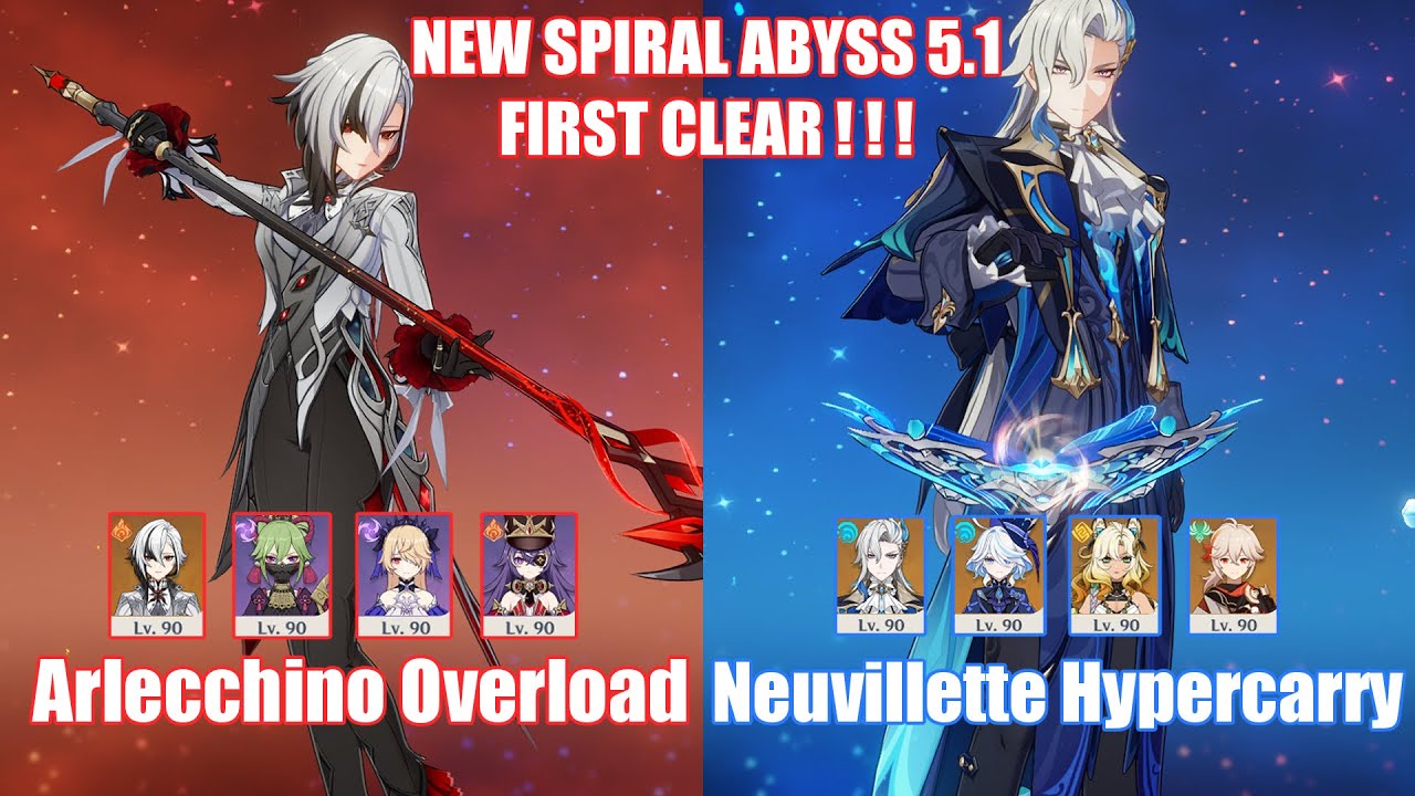 C0 Arlecchino Overload & C1 Neuvillette Hypercarry | NEW Spiral Abyss 5.1 | Genshin Impact