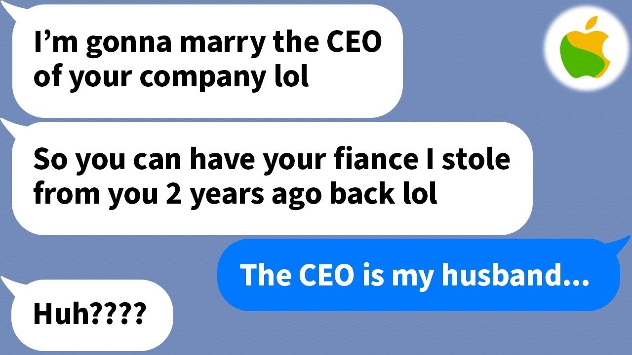 【Apple】 This girl stole my fiancé. 2 years later, she's telling me I can have him back because...