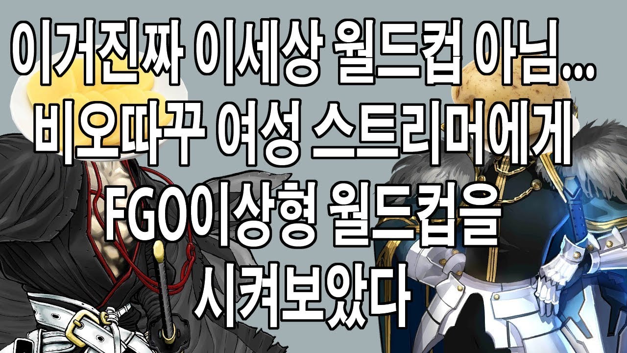 FGO 페그오 비오따꾸 일반인 여성스트리머에게 FGO이상형 월드컵을 시켜보았다