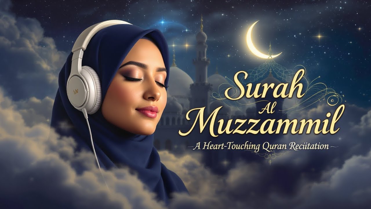 SURAH AL-MUZZAMMIL || with Beautiful Voice | Peaceful & Heart Touching Recitation ||Episode 00016