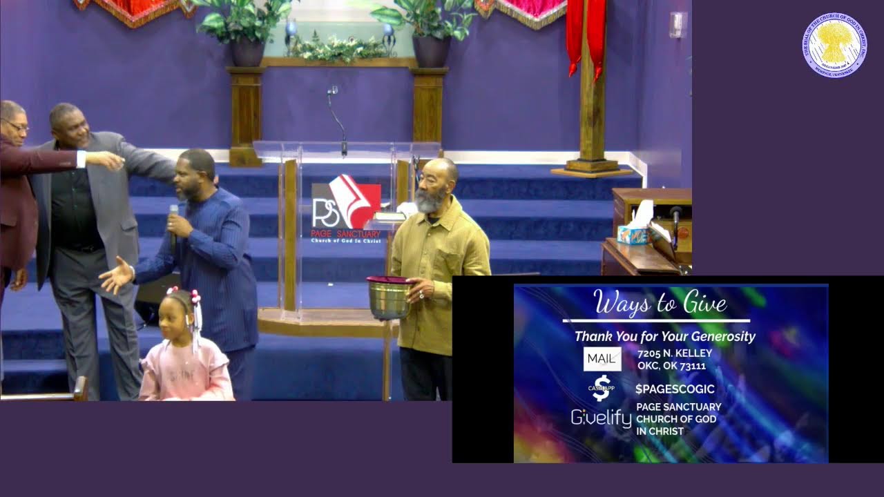 Page Sanctuary C.O.G.I.C Live Stream