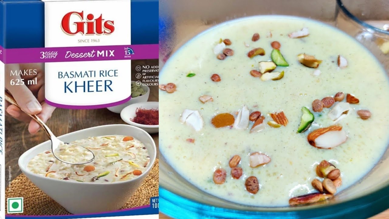 Gits Basmati rice kheer Recipe, How to make Gits Basmati rice kheer, Gits Basmati rice kheer review