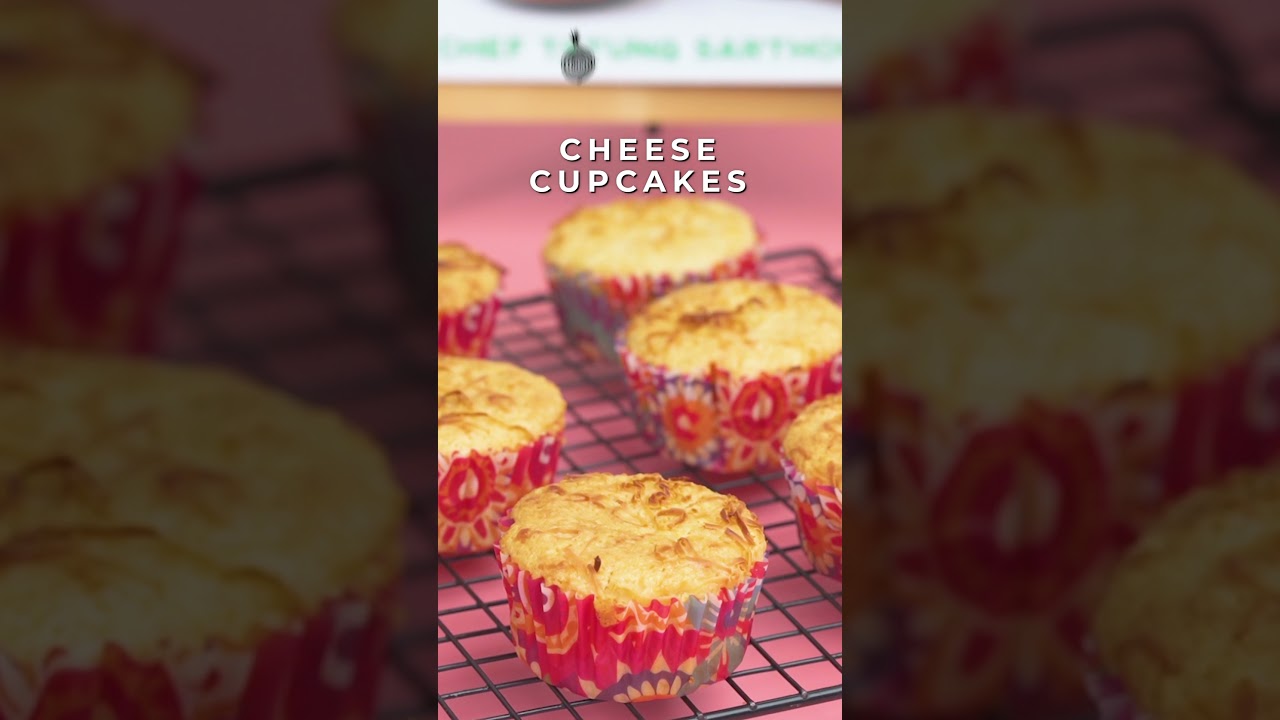 Cheesy ka ba? Oh eto, CHEESE CUPCAKES! Check the full recipe here &uarr;&uarr;&uarr; | Chef Tatung