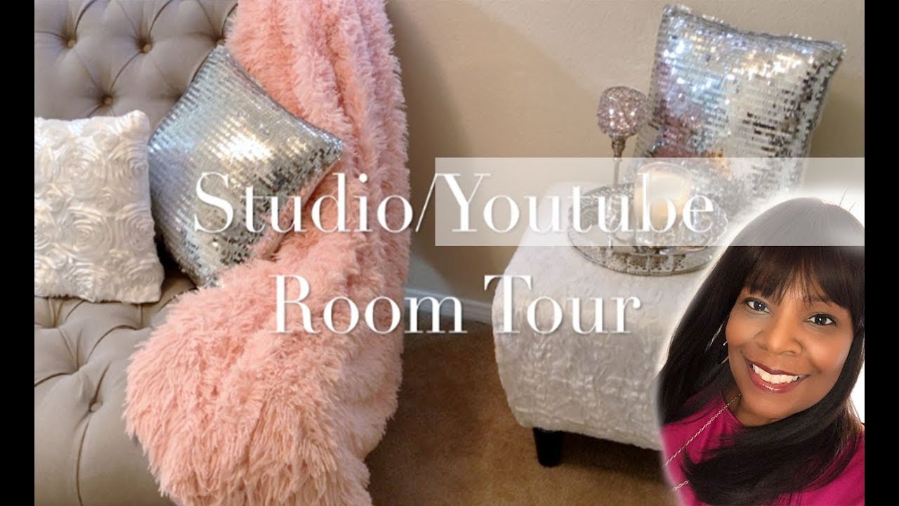 Studio/Youtube Room Tour | Blush/Rose gold Theme | MOOREGIRL