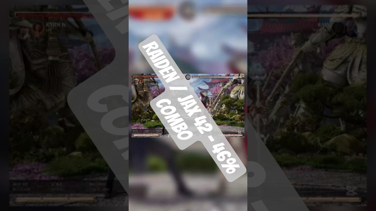 Raiden / Jax 42 - 46% combo #mk1 #mortalkombat