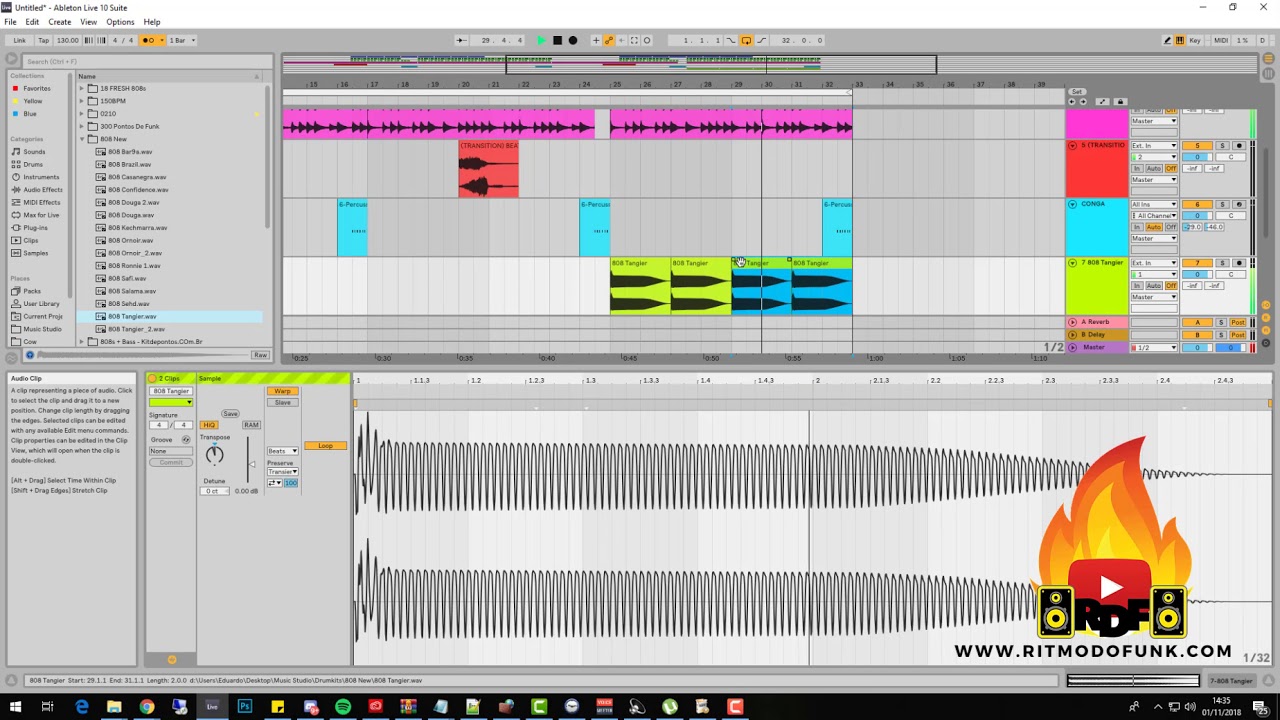 COMO FAZER UM FUNK COM O ABLETON LIVE #1 [+ DOWNLOAD DO PROJETO] -  WWW.RitmoDoFunk.Com