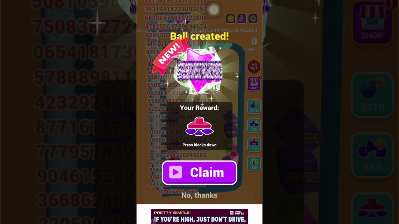 (Viral forever) Bounce merge: 2^1,600 ball!!!!