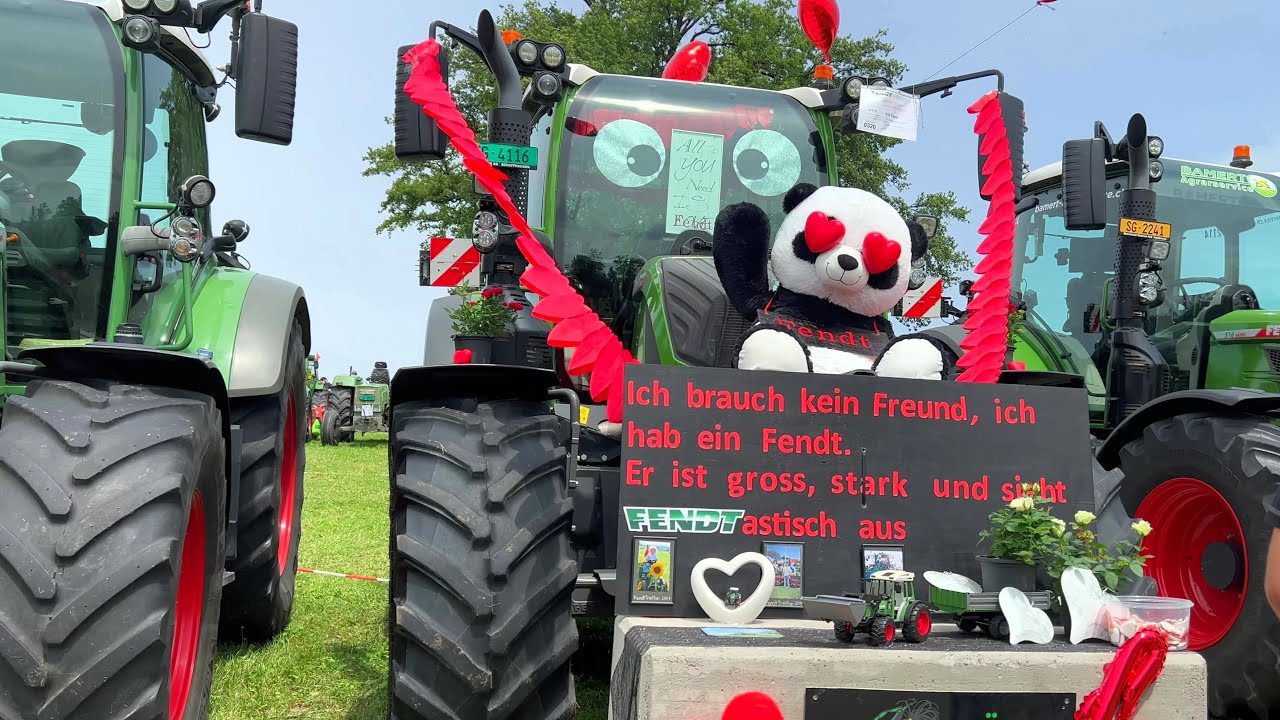5. Internationales FENDT Traktor-Treffen Niederwil (Schweiz) 04.08.2024 Originelle dekorierte FENDT