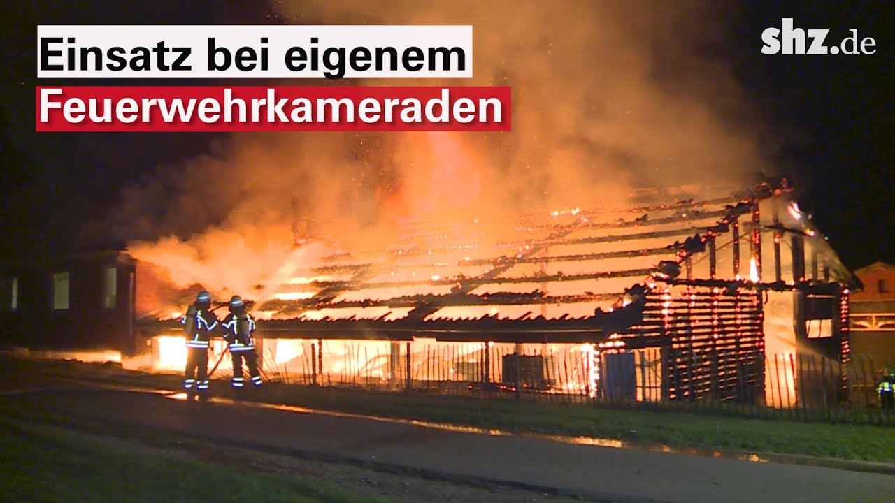 Gro&szlig;brand in Kleve: Feuer zerst&ouml;rt Lagerhalle und Wohnhaus von Feuerwehrmann