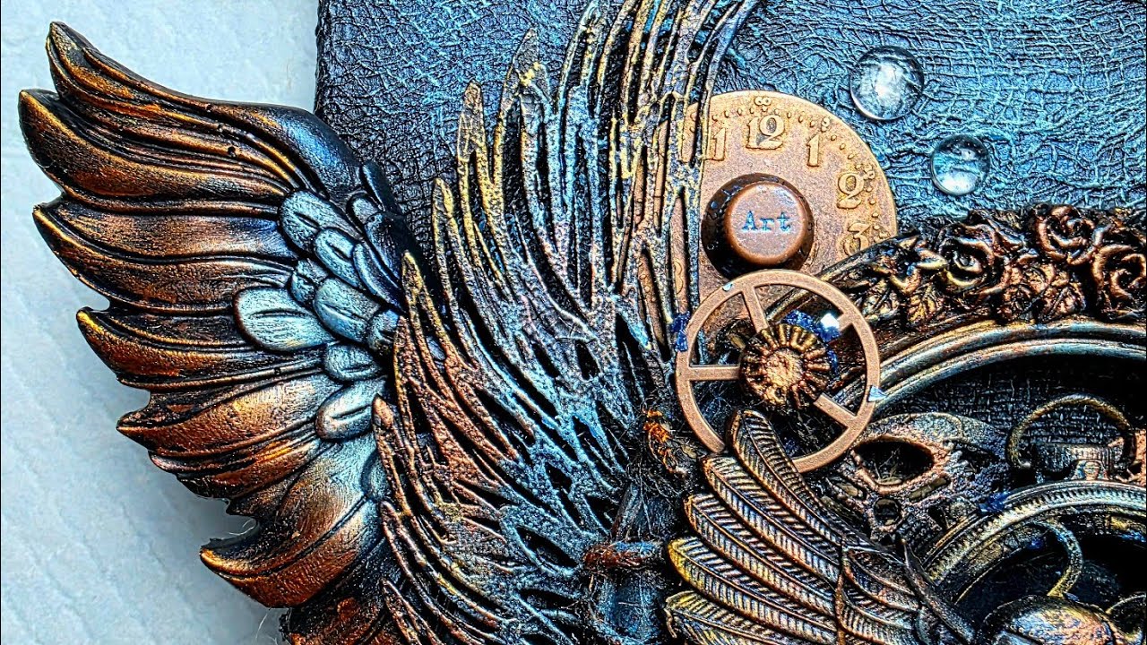 Just Fly Mixed Media Canvas -Thursday Train #mixedmedia 