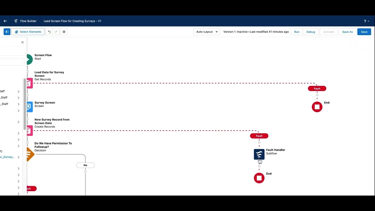 How Fault Paths Work in Salesforce Flow