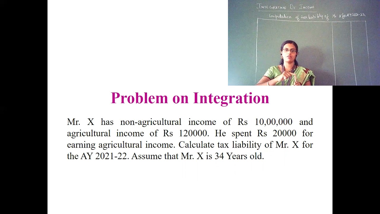 Integration of income    Income Tax